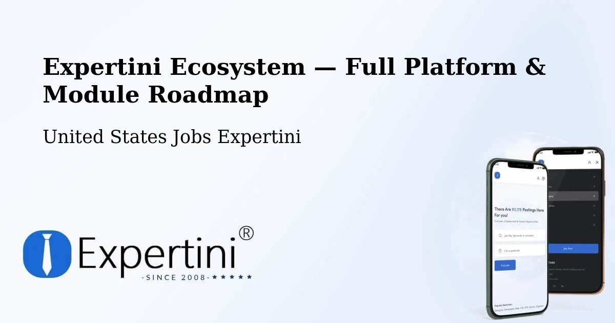 Expertini Ecosystem — Full Platform & Module Roadmap – Colleton County